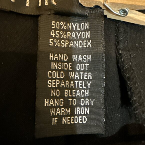 Mishca Size 4 Black Flat Front Zipper Ankle 2-Pocket Women's Pants - Picture 7 of 8